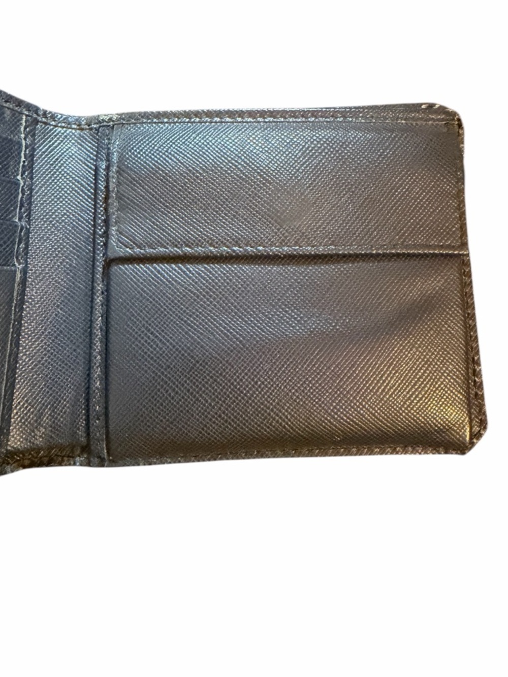 PRADA Saffiano Corner Bifold Wallet - Baltico Navy w/ Authenticity Card - Picture 4 of 8